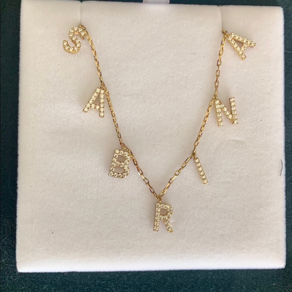 SABRINA Adina’s Jewels Block Name  Necklace